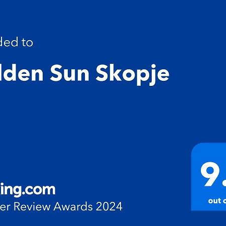 Appartamento Golden Sun Skopje Esterno foto